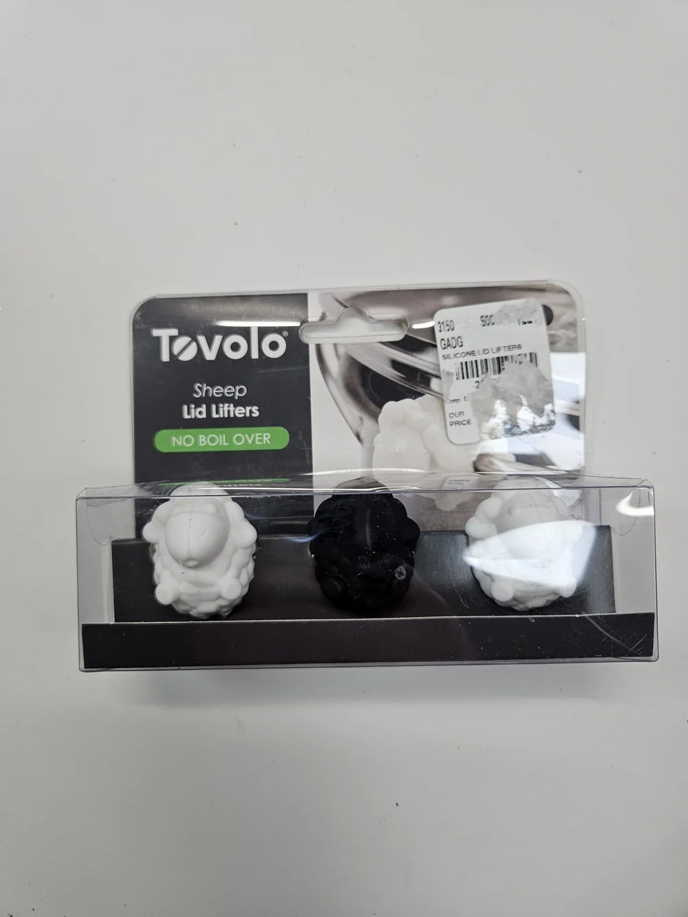 Tovolo Sheep Silicone Lid Lifters - White (Set of 2)